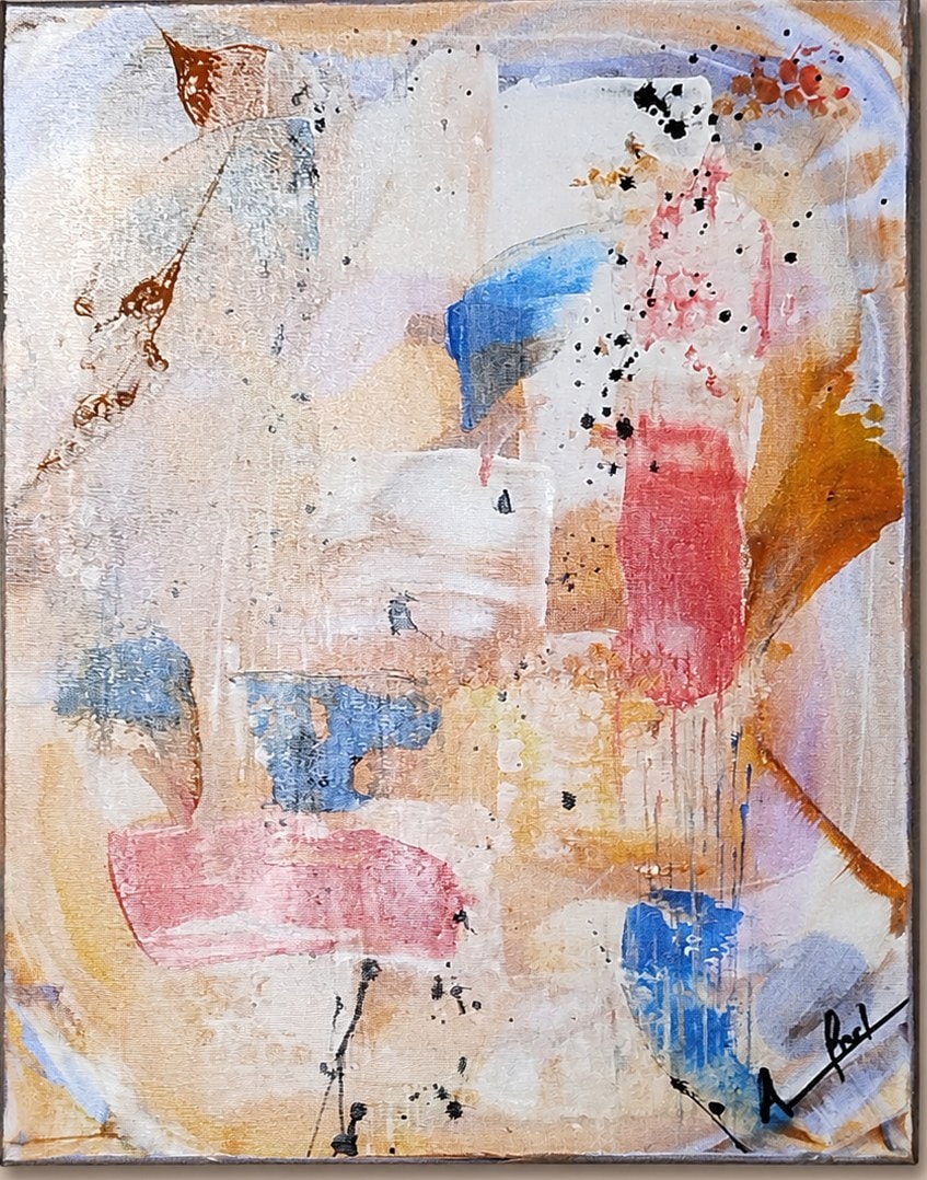 Méli-Mélo — toile abstraite d'Alfred