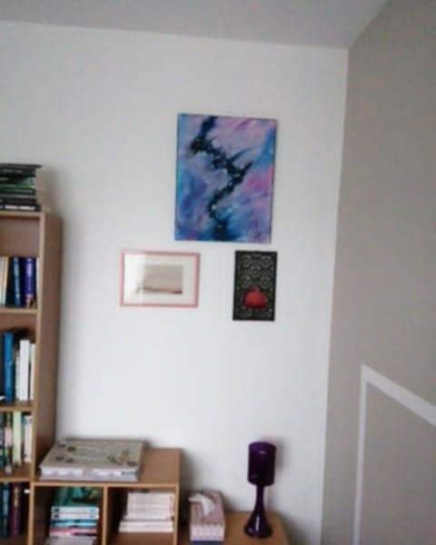 Une toile d'Alfred accrochée chez un particulier