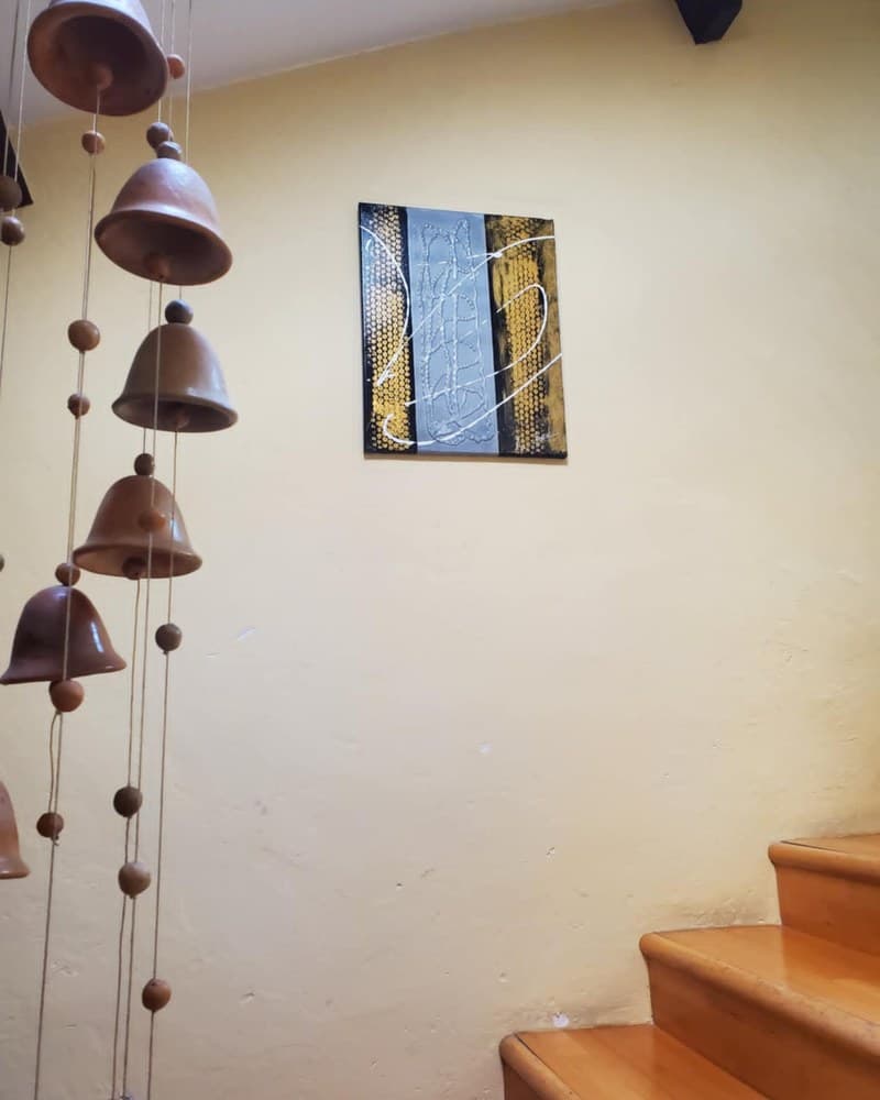 Une toile d'Alfred accrochée chez un particulier