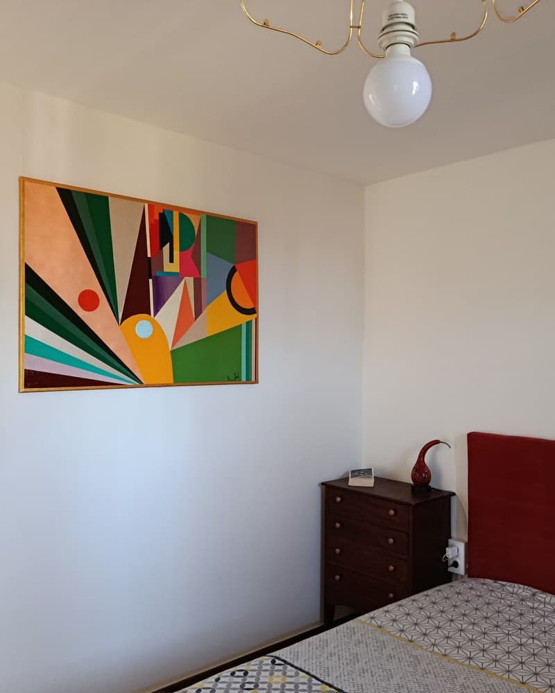 Une toile d'Alfred accrochée chez un particulier