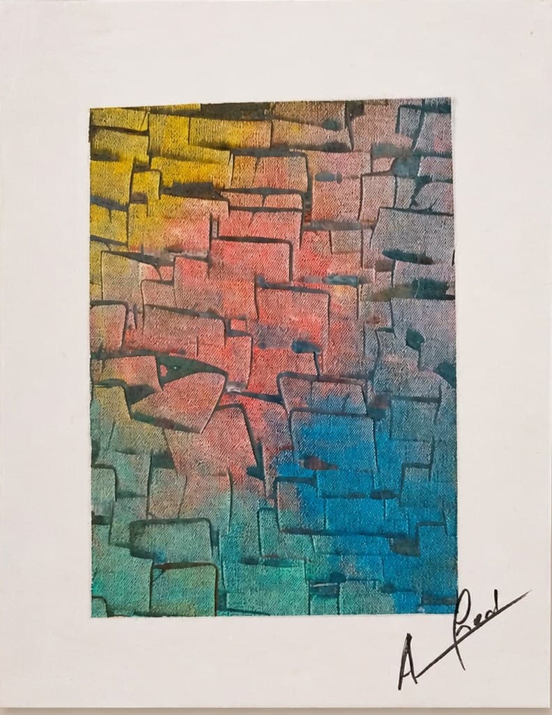 The Wall — toile abstraite d'Alfred