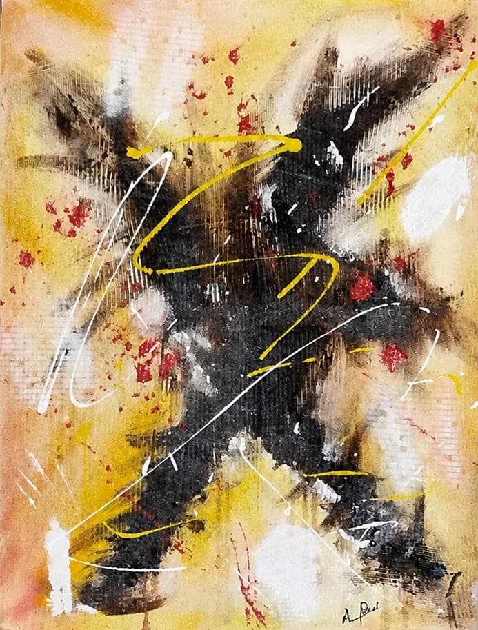 6 — toile abstraite d'Alfred